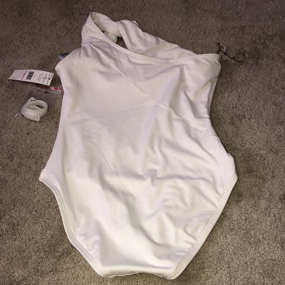 Carmen Marc Valvo One Shoulder Piece Swimsuit Women’s size 6 White NWT read - Picture 2 of 12